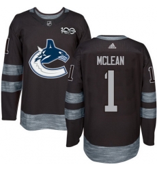Canucks #1 Kirk Mclean Black 1917 2017 100th Anniversary Stitched NHL Jersey Canucks #1 Kirk Mclean Black 1917 2017 100th Anniversary Stitched NHL Jersey