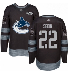 Mens Adidas Vancouver Canucks 22 Daniel Sedin Premier Black 1917 2017 100th Anniversary NHL Jersey Mens Adidas Vancouver Canucks 22 Daniel Sedin Premier Black 1917 2017 100th Anniversary NHL Jersey