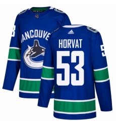 Mens Adidas Vancouver Canucks 53 Bo Horvat Premier Blue Home NHL Jersey Mens Adidas Vancouver Canucks 53 Bo Horvat Premier Blue Home NHL Jersey