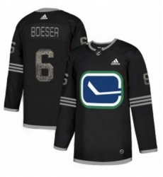 Mens Adidas Vancouver Canucks 6 Brock Boeser Black 1 Authentic Classic Stitched NHL Jersey Mens Adidas Vancouver Canucks 6 Brock Boeser Black 1 Authentic Classic Stitched NHL Jersey