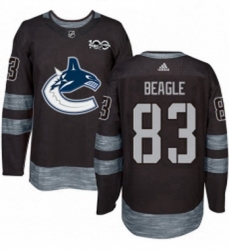 Mens Adidas Vancouver Canucks 83 Jay Beagle Authentic Black 1917 2017 100th Anniversary NHL Jersey Mens Adidas Vancouver Canucks 83 Jay Beagle Authentic Black 1917 2017 100th Anniversary NHL Jersey