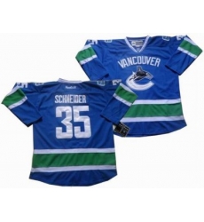 Vancouver Canucks #35 Schneider blue Jersey Vancouver Canucks #35 Schneider blue Jersey
