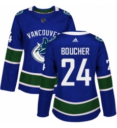 Womens Adidas Vancouver Canucks 24 Reid Boucher Authentic Blue Home NHL Jersey Womens Adidas Vancouver Canucks 24 Reid Boucher Authentic Blue Home NHL Jersey