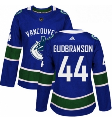 Womens Adidas Vancouver Canucks 44 Erik Gudbranson Premier Blue Home NHL Jersey Womens Adidas Vancouver Canucks 44 Erik Gudbranson Premier Blue Home NHL Jersey