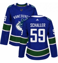 Womens Adidas Vancouver Canucks 59 Tim Schaller Authentic Blue Home NHL Jersey Womens Adidas Vancouver Canucks 59 Tim Schaller Authentic Blue Home NHL Jersey