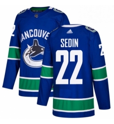 Youth Adidas Vancouver Canucks 22 Daniel Sedin Premier Blue Home NHL Jersey Youth Adidas Vancouver Canucks 22 Daniel Sedin Premier Blue Home NHL Jersey