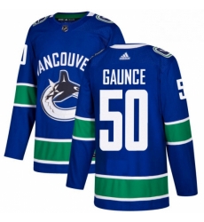 Youth Adidas Vancouver Canucks 50 Brendan Gaunce Premier Blue Home NHL Jersey Youth Adidas Vancouver Canucks 50 Brendan Gaunce Premier Blue Home NHL Jersey
