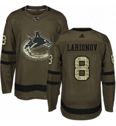 Youth Adidas Vancouver Canucks 8 Igor Larionov Premier Green Salute to Service NHL Jersey Youth Adidas Vancouver Canucks 8 Igor Larionov Premier Green Salute to Service NHL Jersey