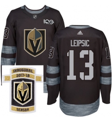 Adidas Golden Knights #13 Brendan Leipsic Black 1917 2017 100th Anniversary Stitched NHL Inaugural Season Patch Jersey Adidas Golden Knights #13 Brendan Leipsic Black 1917 2017 100th Anniversary Stitched NHL Inaugural Season Patch Jersey