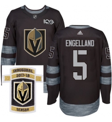 Adidas Golden Knights #5 Deryk Engelland Black 1917 2017 100th Anniversary Stitched NHL Inaugural Season Patch Jersey Adidas Golden Knights #5 Deryk Engelland Black 1917 2017 100th Anniversary Stitched NHL Inaugural Season Patch Jersey