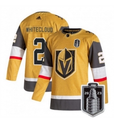 Men Vegas Golden Knights 2 Zach Whitecloud Gold 2023 Stanley Cup Final Stitched Jersey Men Vegas Golden Knights 2 Zach Whitecloud Gold 2023 Stanley Cup Final Stitched Jersey