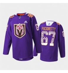 Men Vegas Golden Knights 67 Max Pacioretty Purple Hispanic Heritage Warmup Stitched Jersey Men Vegas Golden Knights 67 Max Pacioretty Purple Hispanic Heritage Warmup Stitched Jersey