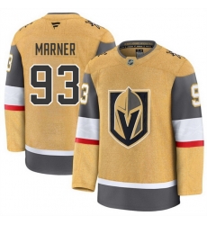 Men Vegas Golden Knights 93 Mitch Marner Gold 2024 25 Home Stitched Hockey Jersey