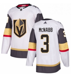 Mens Adidas Vegas Golden Knights 3 Brayden McNabb Authentic White Away NHL Jersey Mens Adidas Vegas Golden Knights 3 Brayden McNabb Authentic White Away NHL Jersey