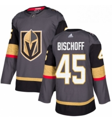 Mens Adidas Vegas Golden Knights 45 Jake Bischoff Authentic Gray Home NHL Jersey Mens Adidas Vegas Golden Knights 45 Jake Bischoff Authentic Gray Home NHL Jersey