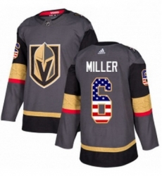 Mens Adidas Vegas Golden Knights 6 Colin Miller Authentic Gray USA Flag Fashion NHL Jersey Mens Adidas Vegas Golden Knights 6 Colin Miller Authentic Gray USA Flag Fashion NHL Jersey