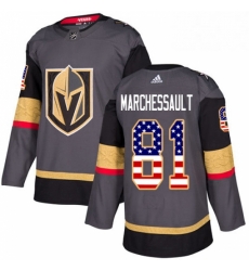 Mens Adidas Vegas Golden Knights 81 Jonathan Marchessault Authentic Gray USA Flag Fashion NHL Jersey Mens Adidas Vegas Golden Knights 81 Jonathan Marchessault Authentic Gray USA Flag Fashion NHL Jersey
