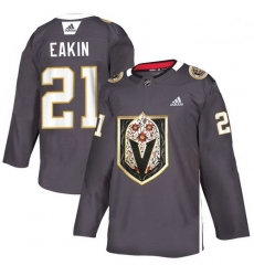Vegas Golden Knights 21 Cody Eakin Gray Dia De Los Muertos Adidas Jersey Vegas Golden Knights 21 Cody Eakin Gray Dia De Los Muertos Adidas Jersey