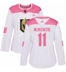 Womens Adidas Vegas Golden Knights 11 Curtis McKenzie Authentic White Pink Fashion NHL Jersey Womens Adidas Vegas Golden Knights 11 Curtis McKenzie Authentic White Pink Fashion NHL Jersey