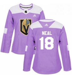 Womens Adidas Vegas Golden Knights 18 James Neal Authentic Purple Fights Cancer Practice NHL Jersey Womens Adidas Vegas Golden Knights 18 James Neal Authentic Purple Fights Cancer Practice NHL Jersey