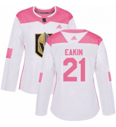 Womens Adidas Vegas Golden Knights 21 Cody Eakin Authentic WhitePink Fashion NHL Jersey Womens Adidas Vegas Golden Knights 21 Cody Eakin Authentic WhitePink Fashion NHL Jersey