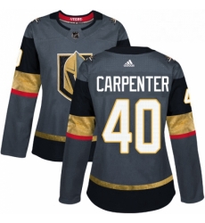 Womens Adidas Vegas Golden Knights 40 Ryan Carpenter Authentic Gray Home NHL Jersey Womens Adidas Vegas Golden Knights 40 Ryan Carpenter Authentic Gray Home NHL Jersey