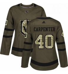 Womens Adidas Vegas Golden Knights 40 Ryan Carpenter Authentic Green Salute to Service NHL Jersey Womens Adidas Vegas Golden Knights 40 Ryan Carpenter Authentic Green Salute to Service NHL Jersey