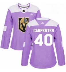 Womens Adidas Vegas Golden Knights 40 Ryan Carpenter Authentic Purple Fights Cancer Practice NHL Jersey Womens Adidas Vegas Golden Knights 40 Ryan Carpenter Authentic Purple Fights Cancer Practice NHL Jersey