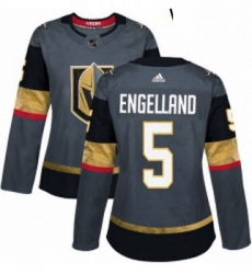 Womens Adidas Vegas Golden Knights 5 Deryk Engelland Authentic Gray Home NHL Jersey Womens Adidas Vegas Golden Knights 5 Deryk Engelland Authentic Gray Home NHL Jersey