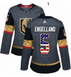 Womens Adidas Vegas Golden Knights 5 Deryk Engelland Authentic Gray USA Flag Fashion NHL Jersey Womens Adidas Vegas Golden Knights 5 Deryk Engelland Authentic Gray USA Flag Fashion NHL Jersey