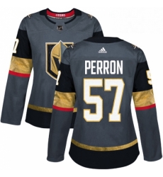 Womens Adidas Vegas Golden Knights 57 David Perron Authentic Gray Home NHL Jersey Womens Adidas Vegas Golden Knights 57 David Perron Authentic Gray Home NHL Jersey
