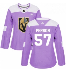 Womens Adidas Vegas Golden Knights 57 David Perron Authentic Purple Fights Cancer Practice NHL Jersey Womens Adidas Vegas Golden Knights 57 David Perron Authentic Purple Fights Cancer Practice NHL Jersey