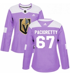 Womens Adidas Vegas Golden Knights 67 Max Pacioretty Authentic Purple Fights Cancer Practice NHL Jersey Womens Adidas Vegas Golden Knights 67 Max Pacioretty Authentic Purple Fights Cancer Practice NHL Jersey