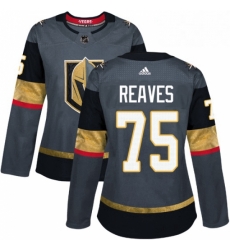 Womens Adidas Vegas Golden Knights 75 Ryan Reaves Authentic Gray Home NHL Jersey Womens Adidas Vegas Golden Knights 75 Ryan Reaves Authentic Gray Home NHL Jersey