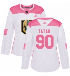 Womens Adidas Vegas Golden Knights 90 Tomas Tatar Authentic White Pink Fashion NHL Jersey Womens Adidas Vegas Golden Knights 90 Tomas Tatar Authentic White Pink Fashion NHL Jersey