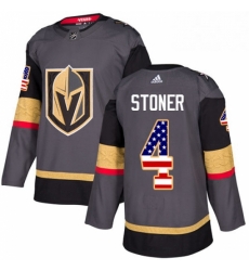 Youth Adidas Vegas Golden Knights 4 Clayton Stoner Authentic Gray USA Flag Fashion NHL Jersey Youth Adidas Vegas Golden Knights 4 Clayton Stoner Authentic Gray USA Flag Fashion NHL Jersey