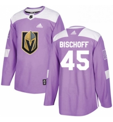 Youth Adidas Vegas Golden Knights 45 Jake Bischoff Authentic Purple Fights Cancer Practice NHL Jersey Youth Adidas Vegas Golden Knights 45 Jake Bischoff Authentic Purple Fights Cancer Practice NHL Jersey