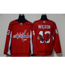 Capitals 43 Tom Wilson Red Adidas Fashion Jersey Capitals 43 Tom Wilson Red Adidas Fashion Jersey