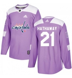 Men Washington Capitals 21 Garnet Hathaway Adidas Authentic Fights Cancer Practice Jersey Purple Men Washington Capitals 21 Garnet Hathaway Adidas Authentic Fights Cancer Practice Jersey Purple