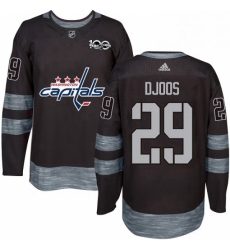 Mens Adidas Washington Capitals 29 Christian Djoos Authentic Black 1917 2017 100th Anniversary NHL Jersey Mens Adidas Washington Capitals 29 Christian Djoos Authentic Black 1917 2017 100th Anniversary NHL Jersey