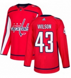 Mens Adidas Washington Capitals 43 Tom Wilson Authentic Red Home NHL Jersey Mens Adidas Washington Capitals 43 Tom Wilson Authentic Red Home NHL Jersey