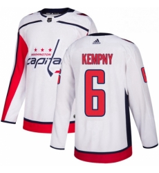 Mens Adidas Washington Capitals 6 Michal Kempny Authentic White Away NHL Jerse Mens Adidas Washington Capitals 6 Michal Kempny Authentic White Away NHL Jerse