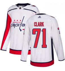 Mens Adidas Washington Capitals 71 Kody Clark Authentic White Away NHL Jersey Mens Adidas Washington Capitals 71 Kody Clark Authentic White Away NHL Jersey