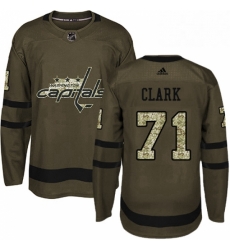 Mens Adidas Washington Capitals 71 Kody Clark Premier Green Salute to Service NHL Jersey Mens Adidas Washington Capitals 71 Kody Clark Premier Green Salute to Service NHL Jersey