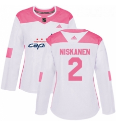Womens Adidas Washington Capitals 2 Matt Niskanen Authentic WhitePink Fashion NHL Jersey Womens Adidas Washington Capitals 2 Matt Niskanen Authentic WhitePink Fashion NHL Jersey