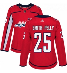 Womens Adidas Washington Capitals 25 Devante Smith Pelly Premier Red Home NHL Jersey Womens Adidas Washington Capitals 25 Devante Smith Pelly Premier Red Home NHL Jersey
