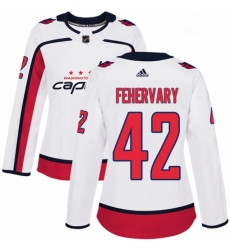 Womens Adidas Washington Capitals 42 Martin Fehervary Authentic White Away NHL Jersey Womens Adidas Washington Capitals 42 Martin Fehervary Authentic White Away NHL Jersey