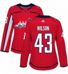 Womens Adidas Washington Capitals 43 Tom Wilson Authentic Red Home NHL Jersey Womens Adidas Washington Capitals 43 Tom Wilson Authentic Red Home NHL Jersey