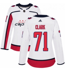 Womens Adidas Washington Capitals 71 Kody Clark Authentic White Away NHL Jerse Womens Adidas Washington Capitals 71 Kody Clark Authentic White Away NHL Jerse