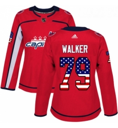 Womens Adidas Washington Capitals 79 Nathan Walker Authentic Red USA Flag Fashion NHL Jersey Womens Adidas Washington Capitals 79 Nathan Walker Authentic Red USA Flag Fashion NHL Jersey